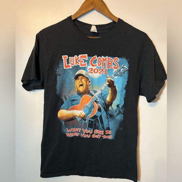 Luke Combs 2021 What You See Is What You Get Tour Tee Size Medium - Picture 1 of 5